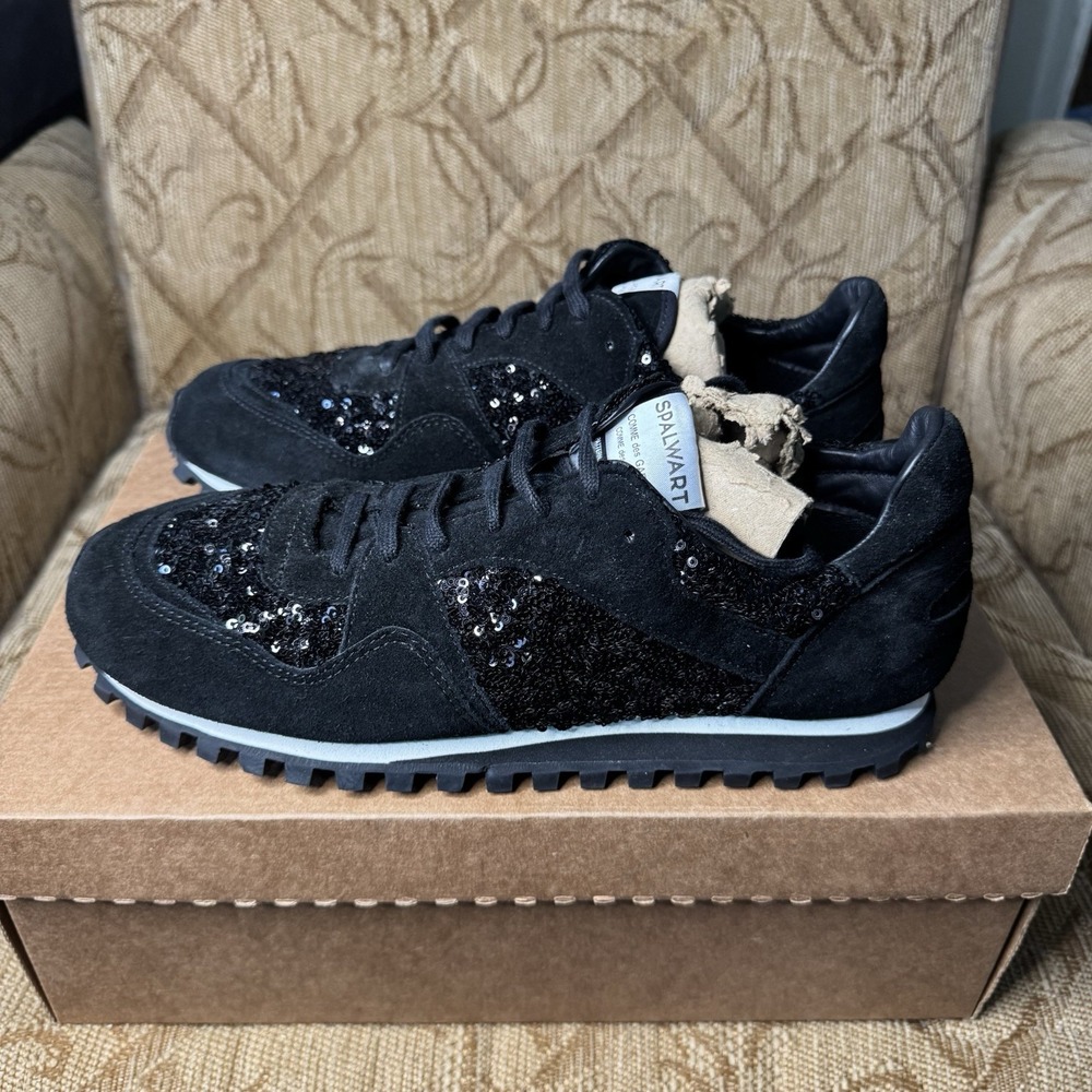 COMME des GARCONS SPALWART Sequin Suede Sneakers Size 42 (K-123527) Very Nice!